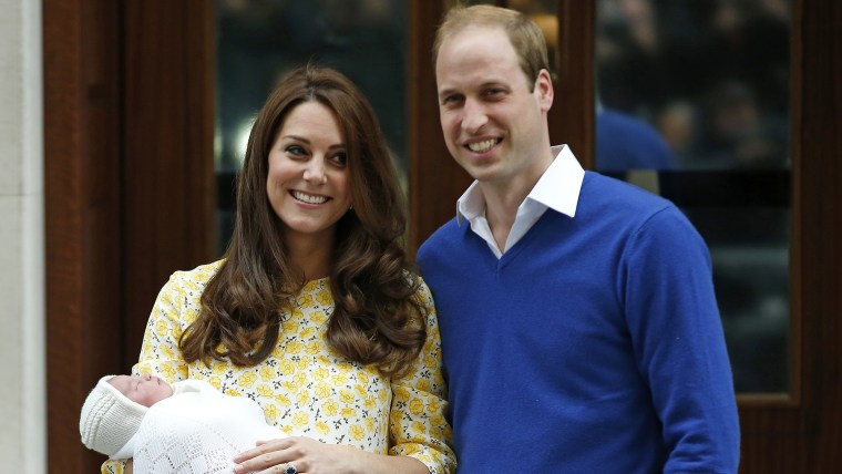 The royal family with their new daughter