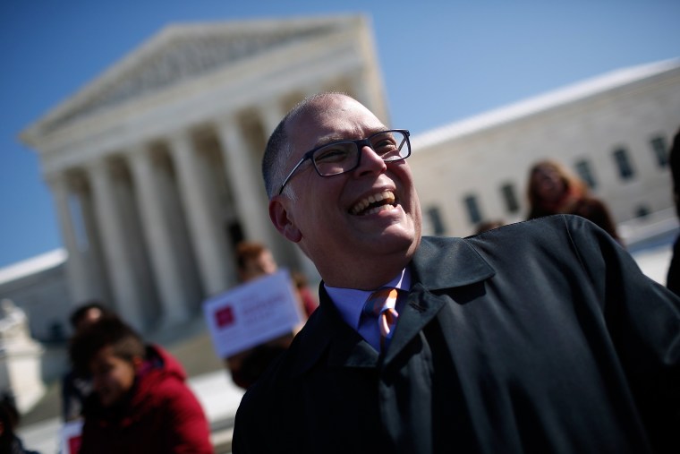 Image: Same Sex Marriage Advocates Deliver Amicus Brief To Supreme Court