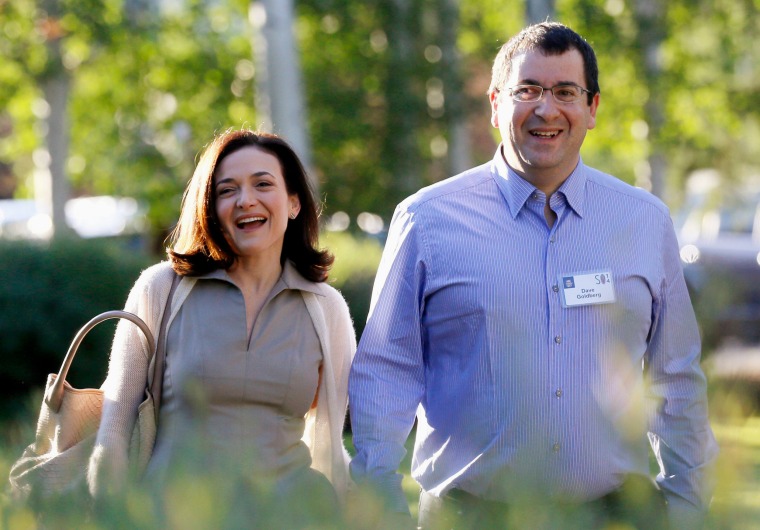 Image: Sheryl Sandberg, COO of Facebook, with her husband David Goldberg, CEO of SurveyMonkey.