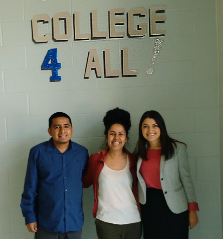 Image: TFA teachers after the DACA training at PSJA South West High School in Pharr, Texas. Pictured left to right: Marcos Vargas, Rosario Quiroz and Viridiana Tule Carrizalez.