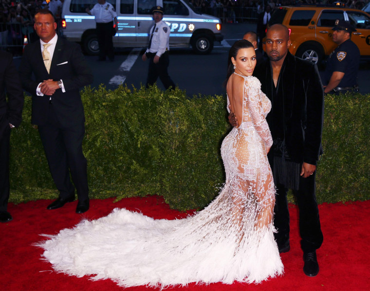 Image: Kim Kardashian and Kanye West arrive at the Metropolitan Museum of Art Costume Institute Gala 2015 celebrating the opening of "China: Through the Looking Glass," in Manhattan