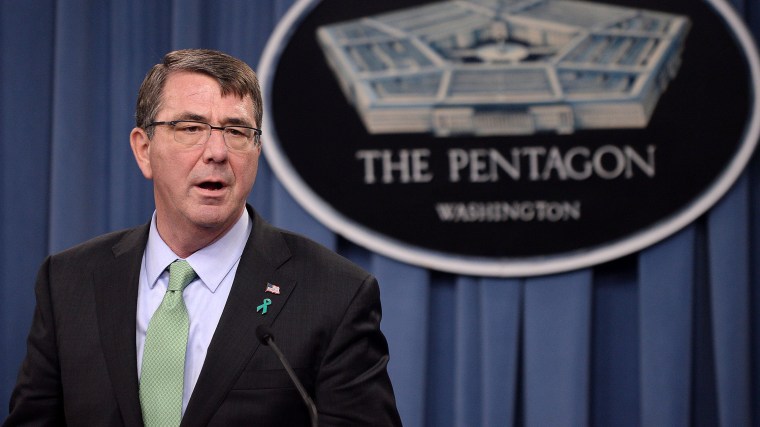 Image: Defense Secretary Ashton Carter Gives Briefing On Sexual Assault Annual Report