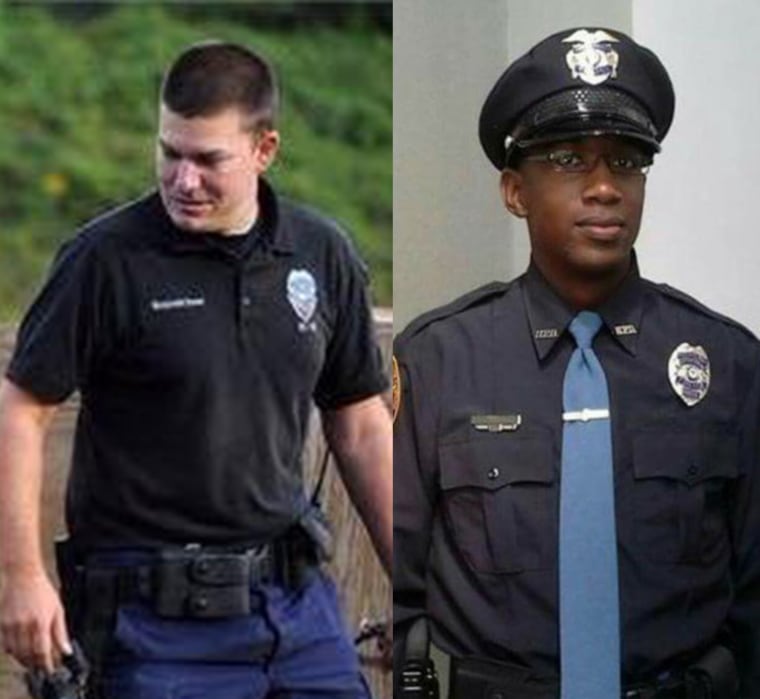 Officer Benjamin Deen, left, and Officer Liquori Tate, were shot to death during a May traffic stop.