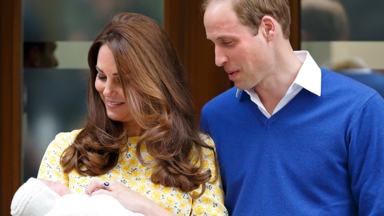 Duchess of Cambridge and Prince William and Charlotte