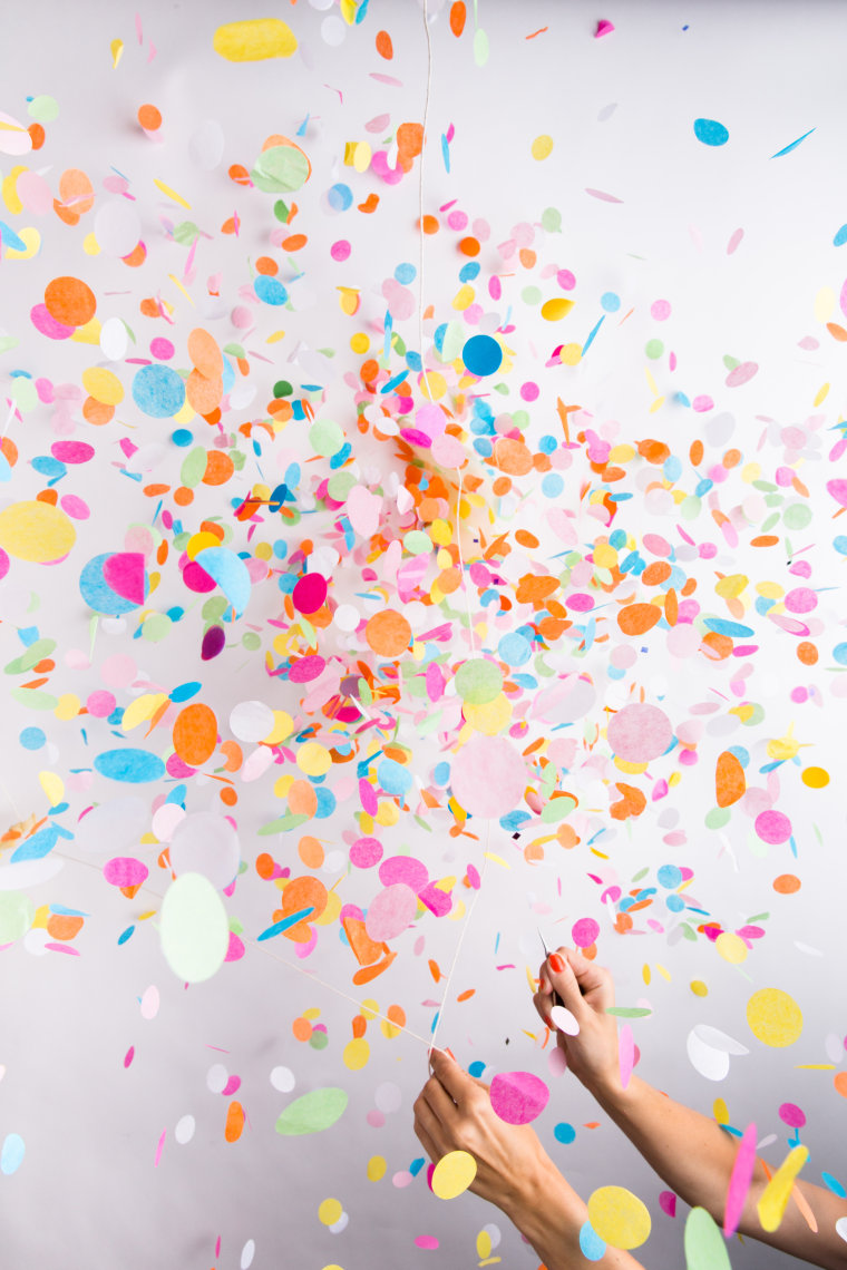 Image: Confetti-filled balloons