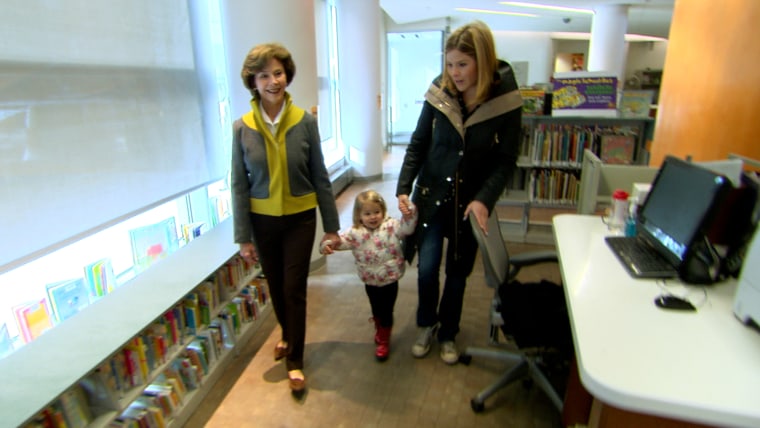 Jenna Bush Hager, Laura Bush and Mila