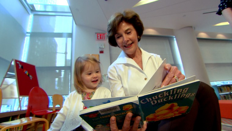 Jenna Bush Hager, Laura Bush and Mila