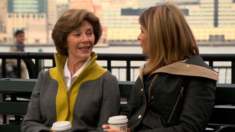 Jenna Bush Hager, Laura Bush and Mila