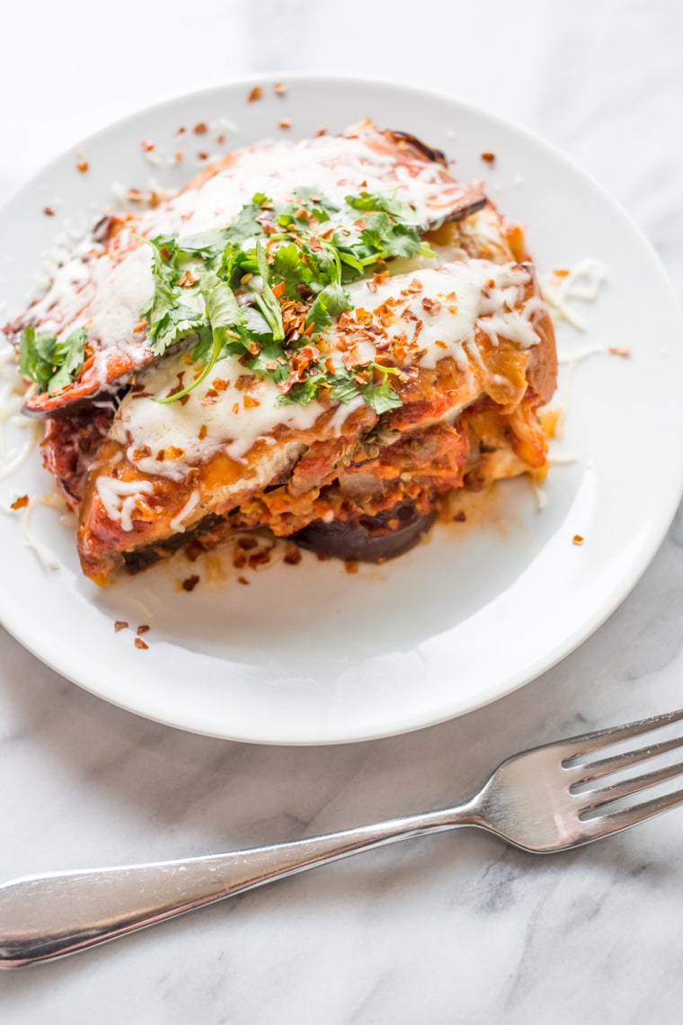 Gluten-free slow-cooker eggplant lasagna