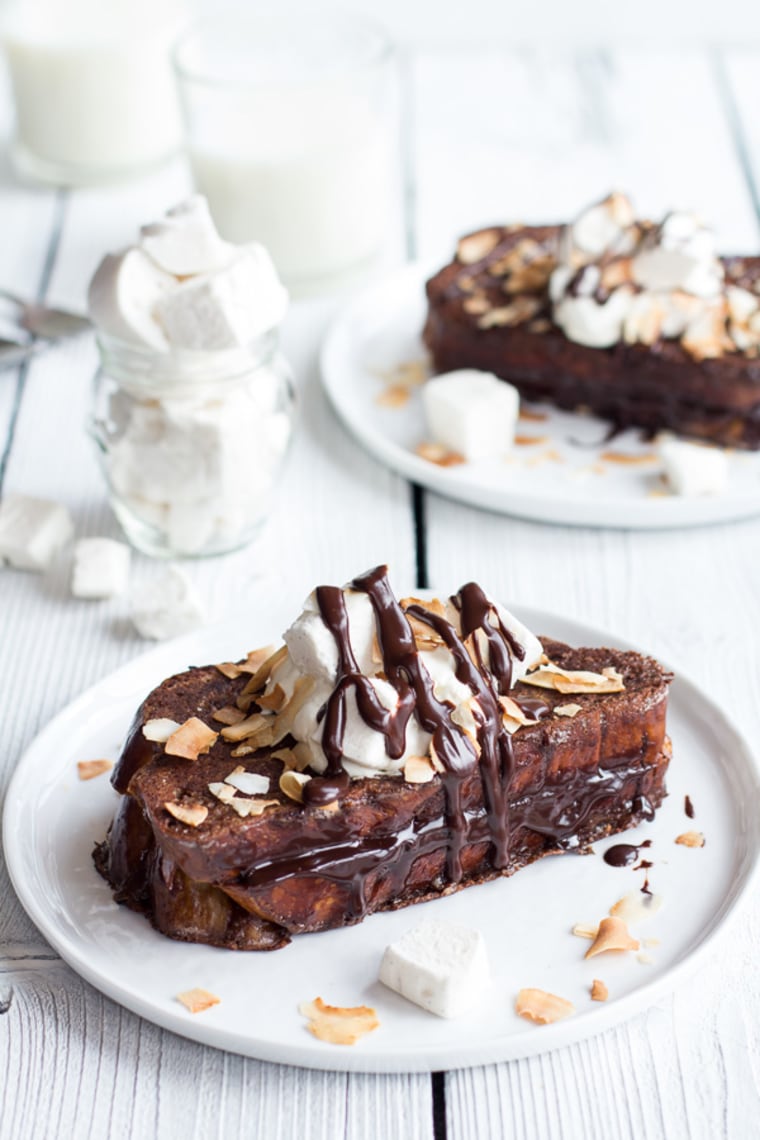 Hot chocolate French toast