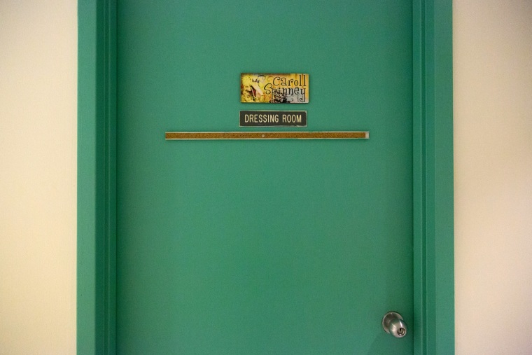 Caroll Spinney's dressing room at the Sesame Street studios