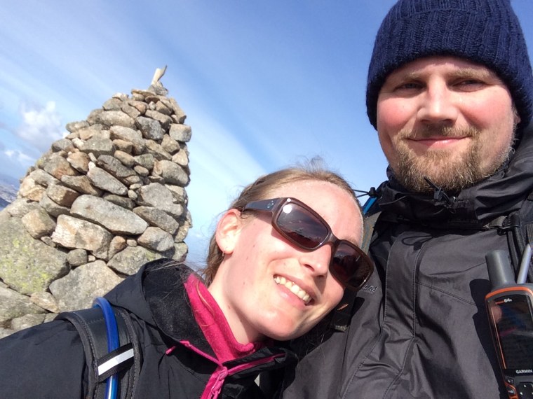 Anne-Marije Weerstra and André Nordstrand love to hike.