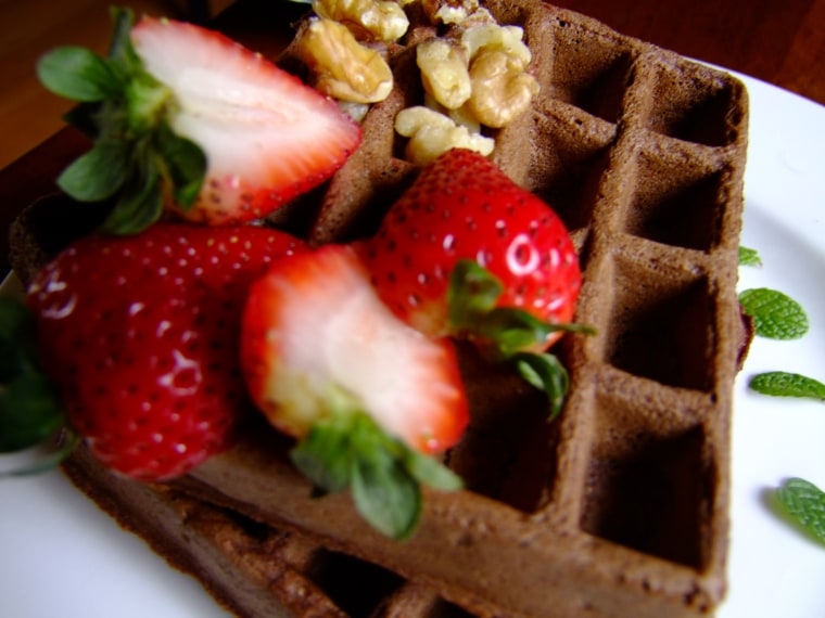 Mexican Chocolate Waffles Vegan Style