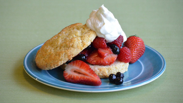 Lemon Olive Oil Shortcakes with Macerated Berries