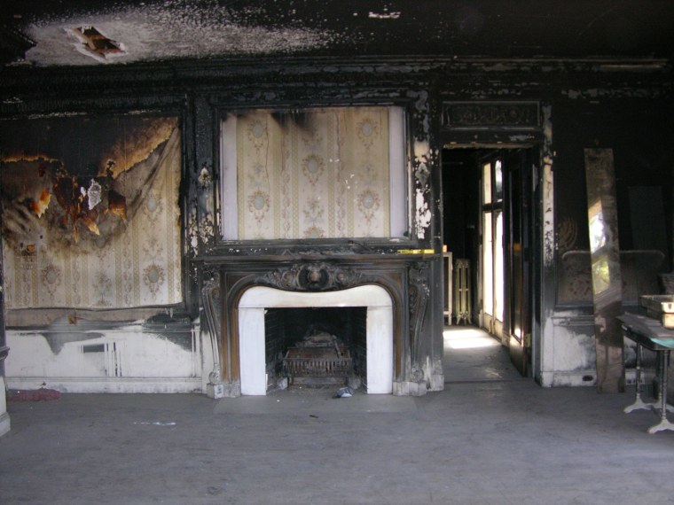 The mansion's master bedroom before the renovation.