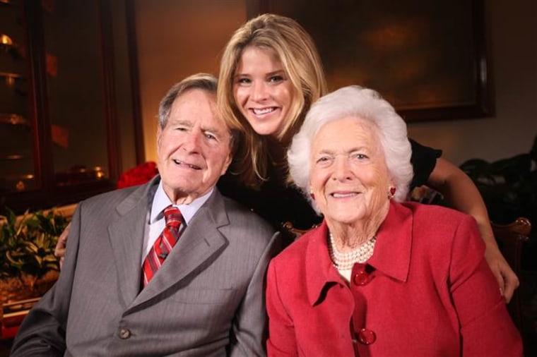 Jenna Bush Hager with her grandparents, George H.W. and Barbara Bush.