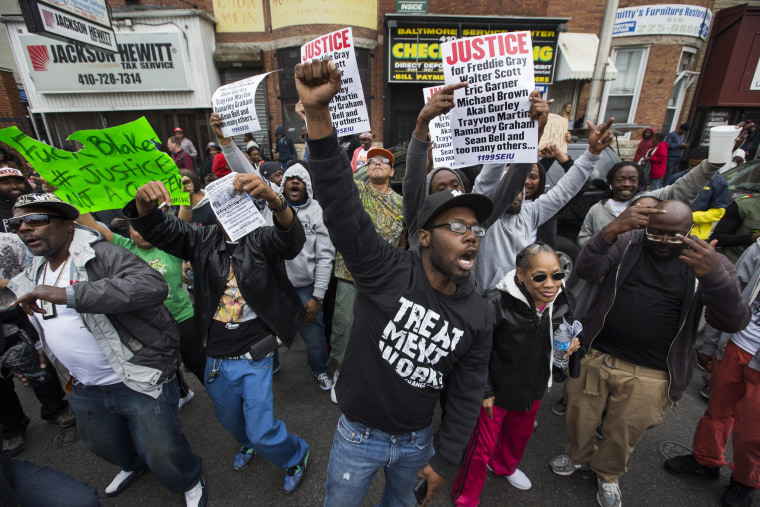 Image: Police officers charged in homicide of Baltimore man