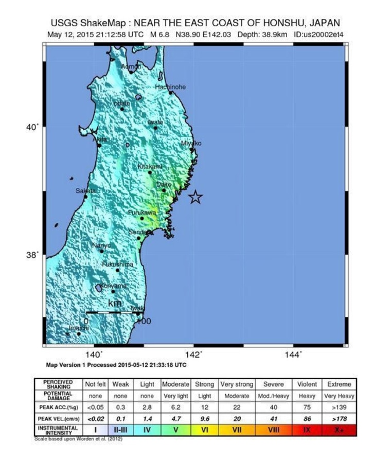 Image: 6.8 earthquake in Japan