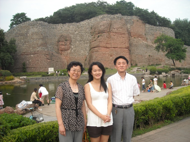 The Sheng Family, 2007. Tianyi and her family back in China before she left for America for the very first time.