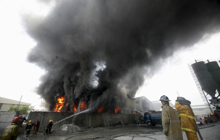 Image: Factory fire in Valenzuela City, Philippines
