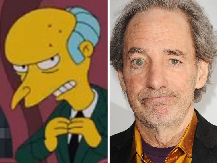 Mr. Burns from "The Simpsons" and actor Harry Shearer