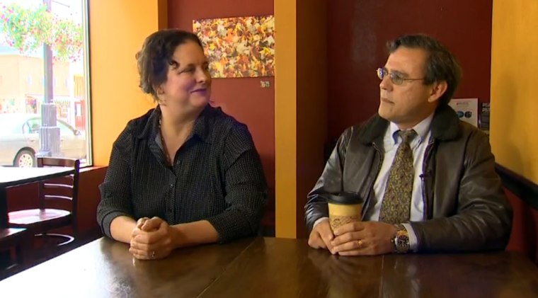 A husband and wife are both running for the same seat on Bremerton, Washington's city council. KING's Dan Cassuto reports.