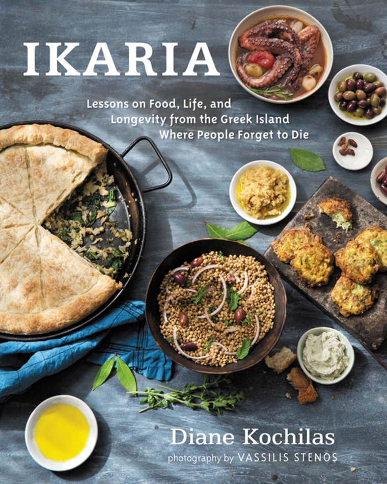 Cover of Ikaria: Lessons on Food, Live, and Longevity from the Greek Island Where People Forget to Die