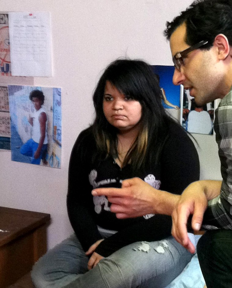 Director Juan Carlos Piñeiro Escoriaza guides actor Claribelle Pagan during the making of "Know How."