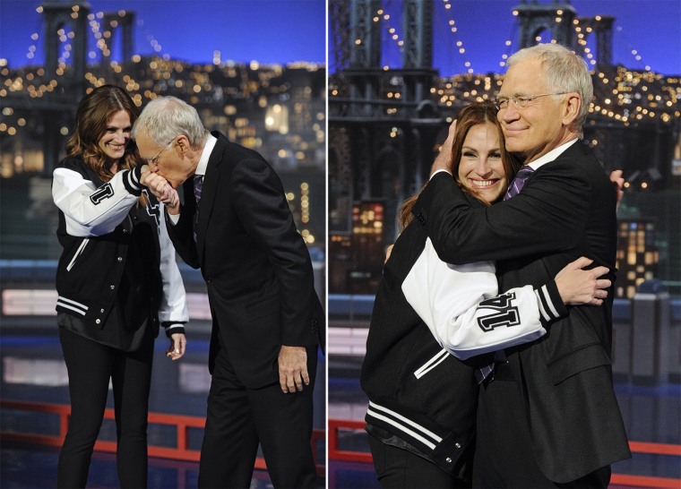 Julia Roberts, David Letterman