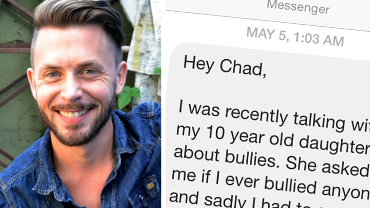 ChadMichael Morrisette got an apology recently from one of his junior high bullies.