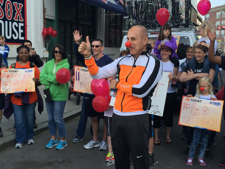 Matt's Red Nose ride is underway! 