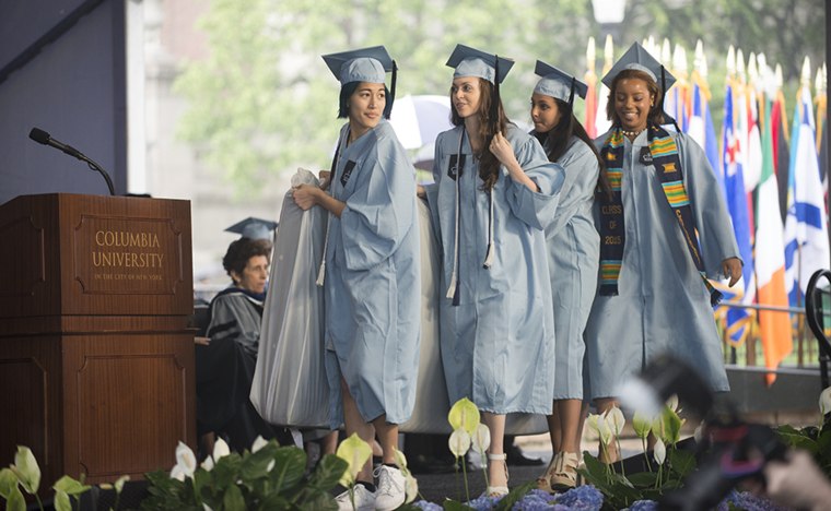 Image: Emma Sulkowicz at her commencement ceremony