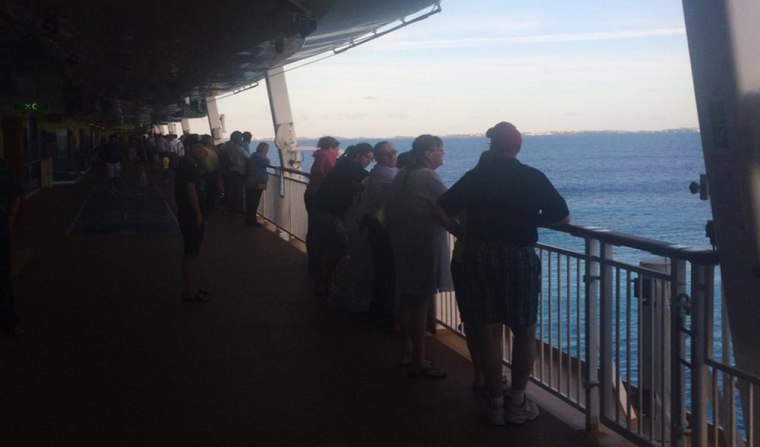 Image: The Norwegian Dawn cruise ship ran aground on its way back to Boston from Bermuda.