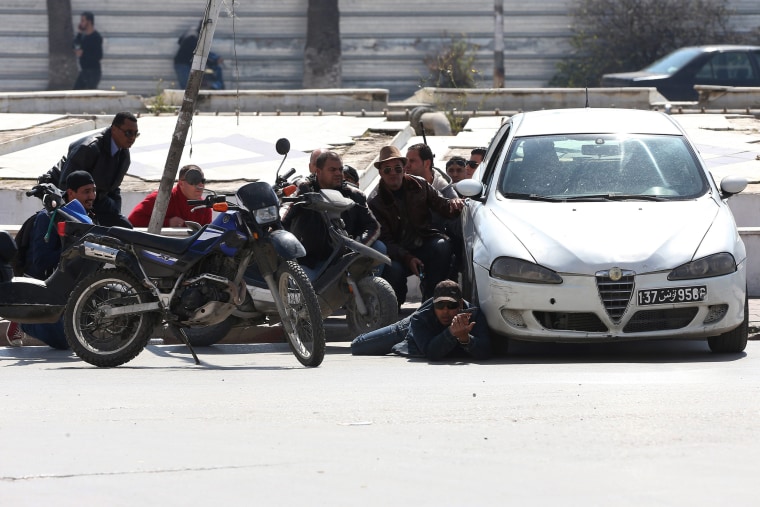 Image: Tunisian police on March 18
