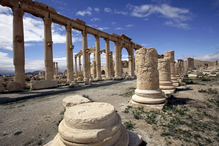 Image: Ancient oasis city of Palmyra in March 2014