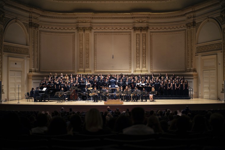 Image: Damien Sneed conducts at Carnegie Hall