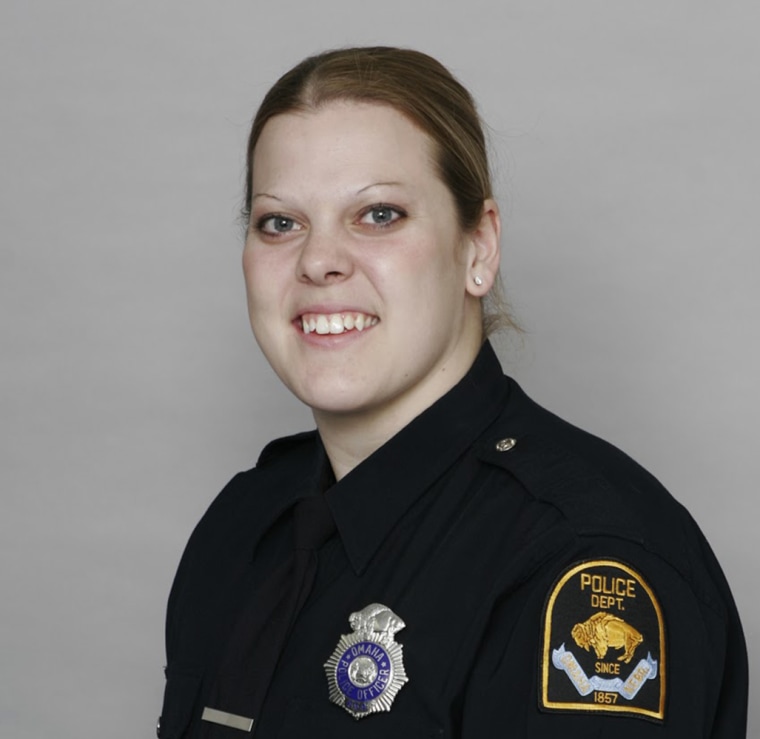 Image: Officer Kerrie Orozco, 29, was shot while helping serve an arrest warrant in Omaha, Nebraska.