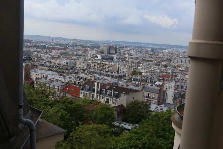 A balcony view from Paris' historic Montmartre neighborhood. A team of reporters from Pittsburgh Black Media Federation is visiting the city to explore the history of art and culture that links Paris and Black Americans.