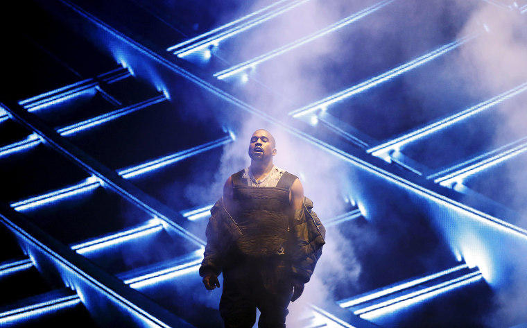 Kanye West performs "All Day" during the 2015 Billboard Music Awards