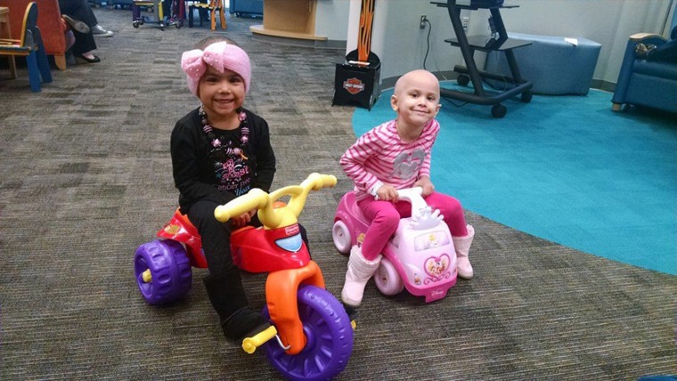 Inspirational tale of two little girls who became best friends while battling cancer in hospital