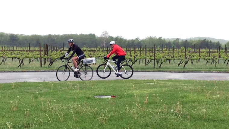 Matt bikes across Long Island for Red Nose Day