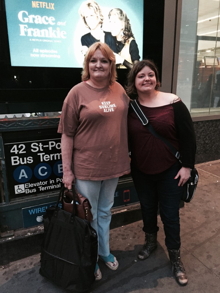 Leslie Parker met her daughter Katy Olson for the first time in three decades.