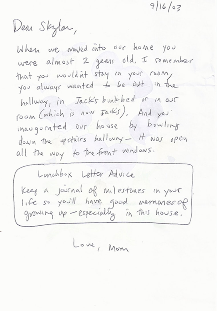 Mom's Lunchbox Letters Take on New Meaning 12 Years Later