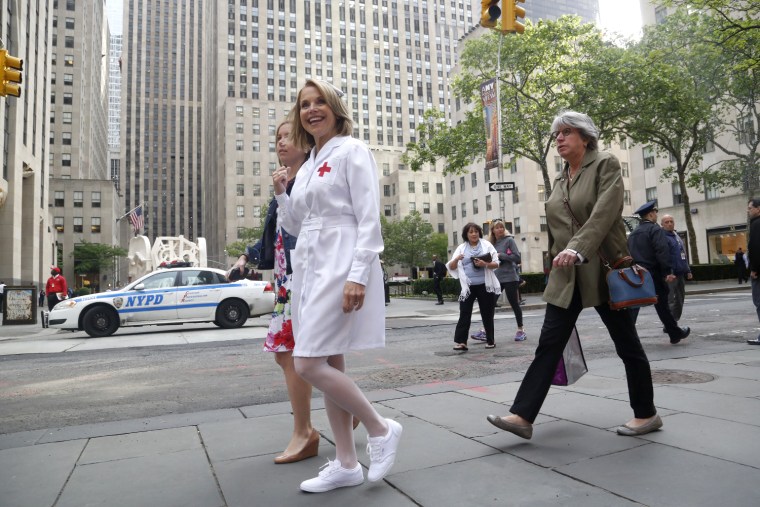 Matt Lauer Red Nose bike tour return