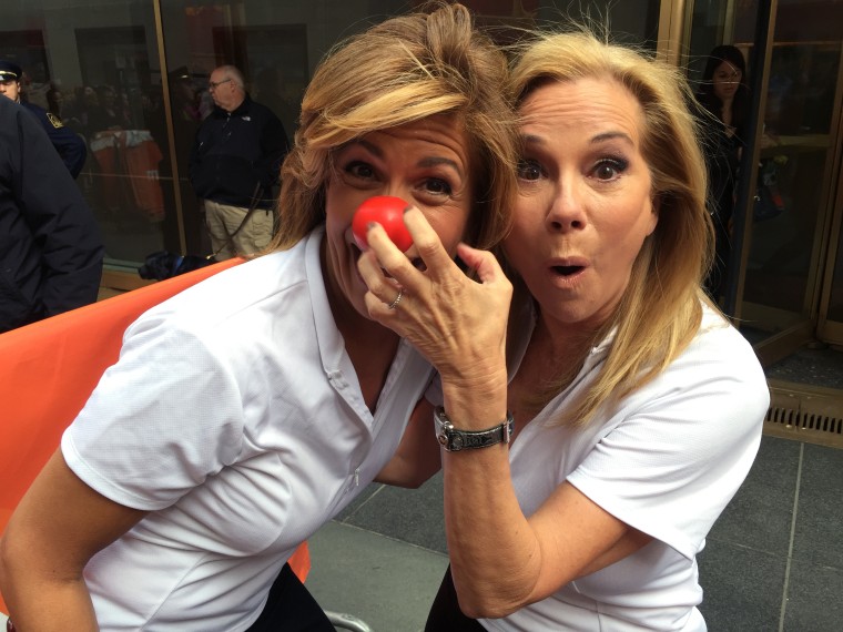 Matt Lauer Red Nose bike tour return