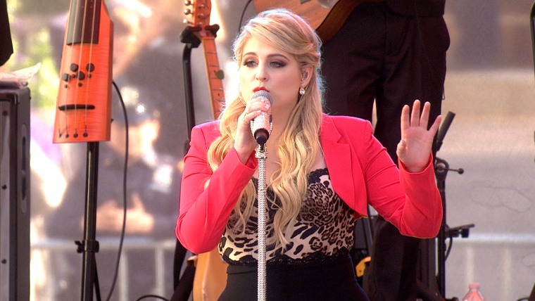 Meghan Trainor performs during the 2015 kickoff of the Toyota Concert Series on the TODAY plaza