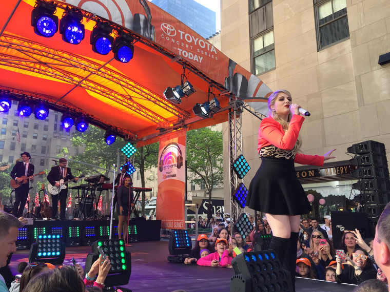 Meghan Trainor on the TODAY Plaza