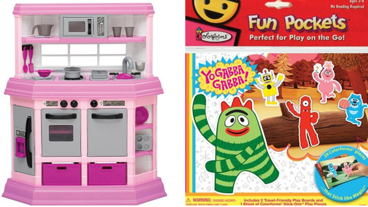 Play Kitchen and Colorforms