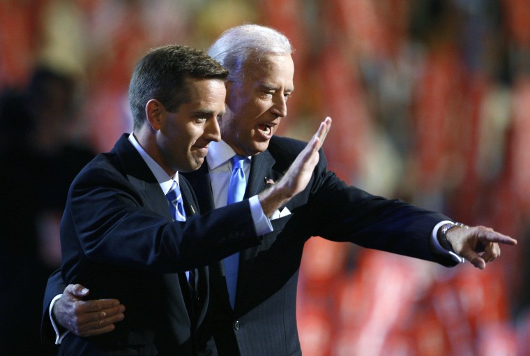 Image: Beau Biden with his father Vice President Joe Biden