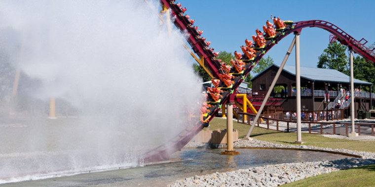 The Diamondback roller coaster at Kings Island amusement park in Mason, Ohio